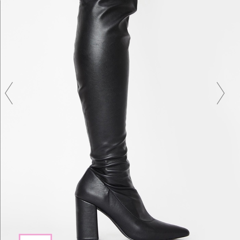 Dolls Kill Stretch Thigh High Boots